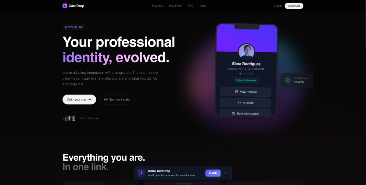 CardDrop - Building a Digital Business Card Platform